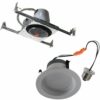 Exterior Recessed Light Fixture, 4" or 6" Recessed LED Downlight, Wet Location